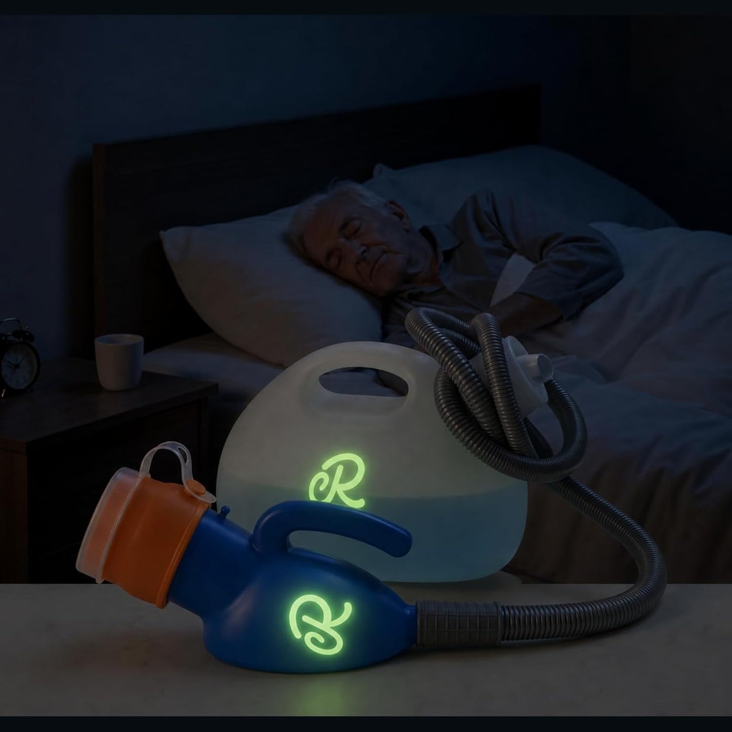 New Upgraded Retrona Men's Portable Urinals – on Bed Male Pee Bottle & No-Leak Lock for Nighttime