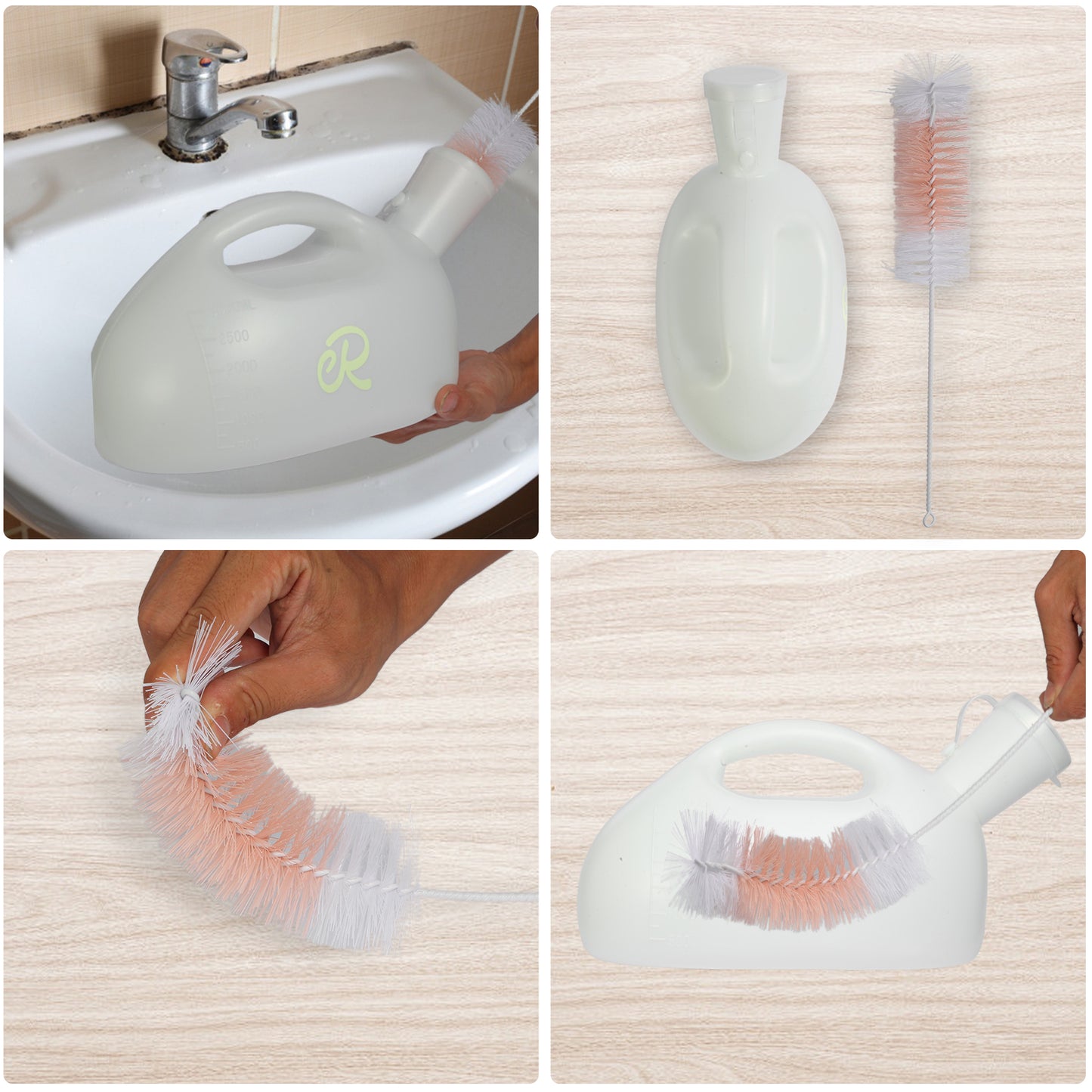 3000ml Nightglow Male Urinal with Upgraded Soft Rubber & Spill-Proof Lid