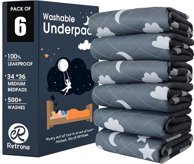 Retrona Washable Underpads — 6 Pack
