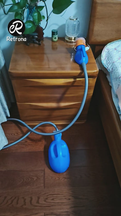 Retrona 3000ml Men's Bedside Urinal – 79" Hose, Night Glow, Locking Connectors